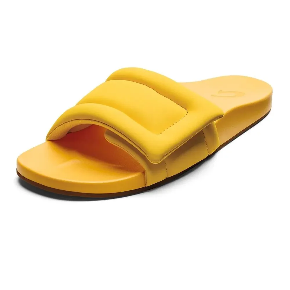 OLUKAI SUNBEAM WOMEN'S SLIDE SANDALS, EVERYDAY STYLISH SHOE, US 10